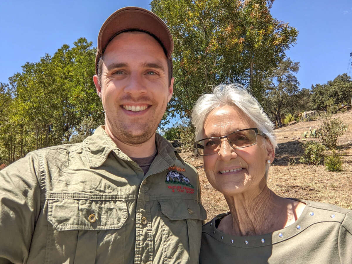 Marie and Mark excited to learn about our local wildlife!